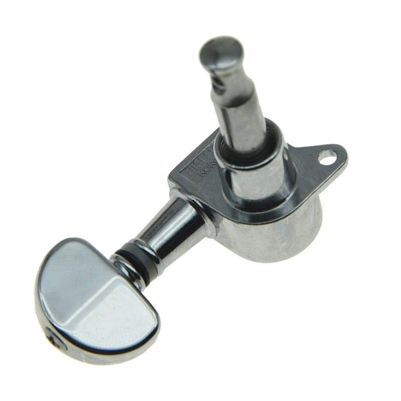 Wilkinson 3x3 ROTO Style Guitar Tuners Tuning Keys Pegs Guitar Machine Heads for Les Paul or Acoustic Guitars Chrome - Image 4